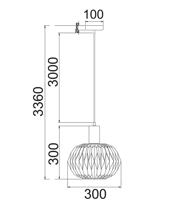 PAPEL: Interior Pleated Opal Opaque / Translucent Dome Glass Pendant Lights Pendant