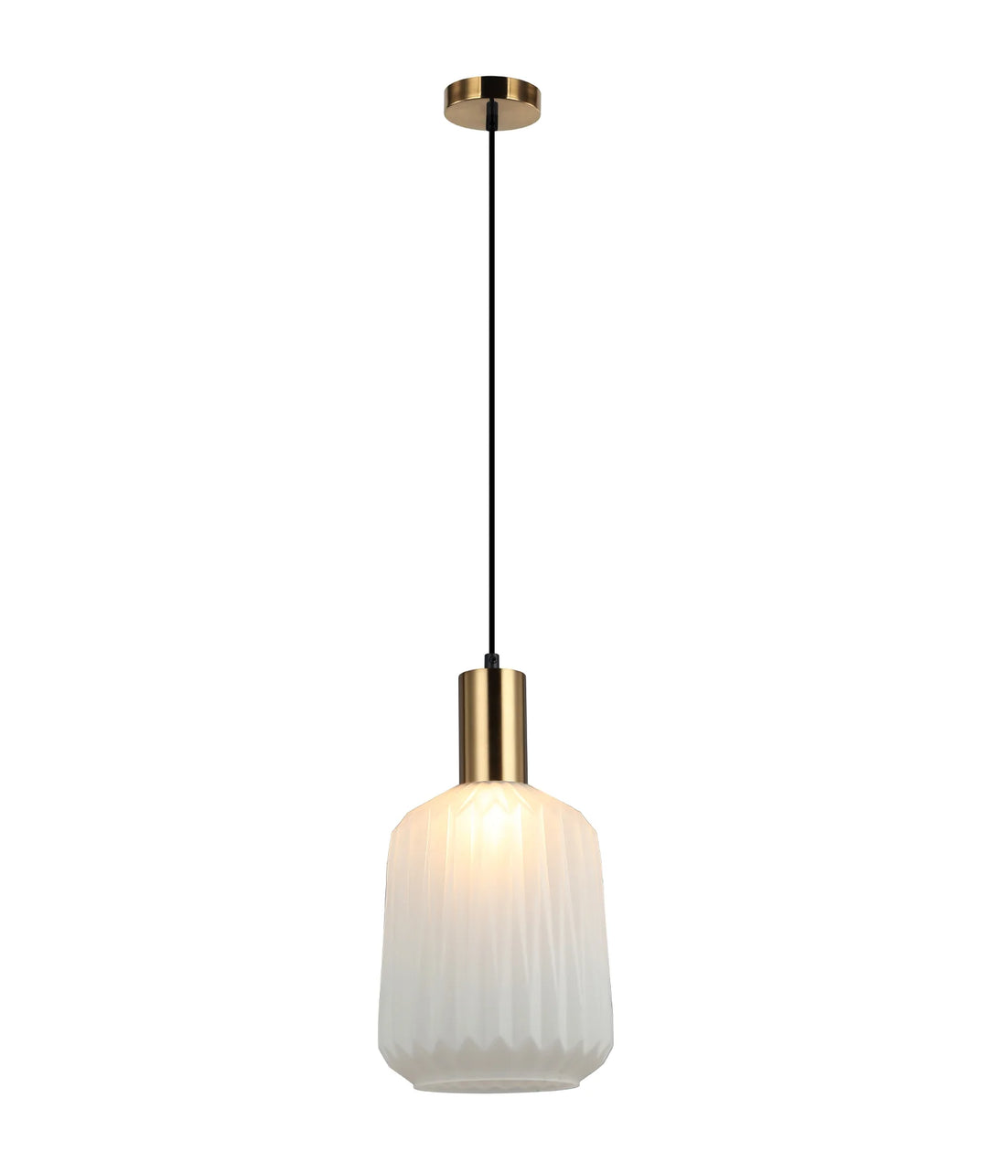PAPEL: Interior Pleated Opal Opaque / Translucent Jar Glass Pendant Lights Pendant