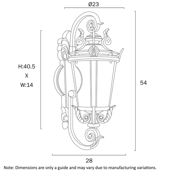 PEDRAL 23 EXTERIOR WALL BRACKET WALL LIGHT