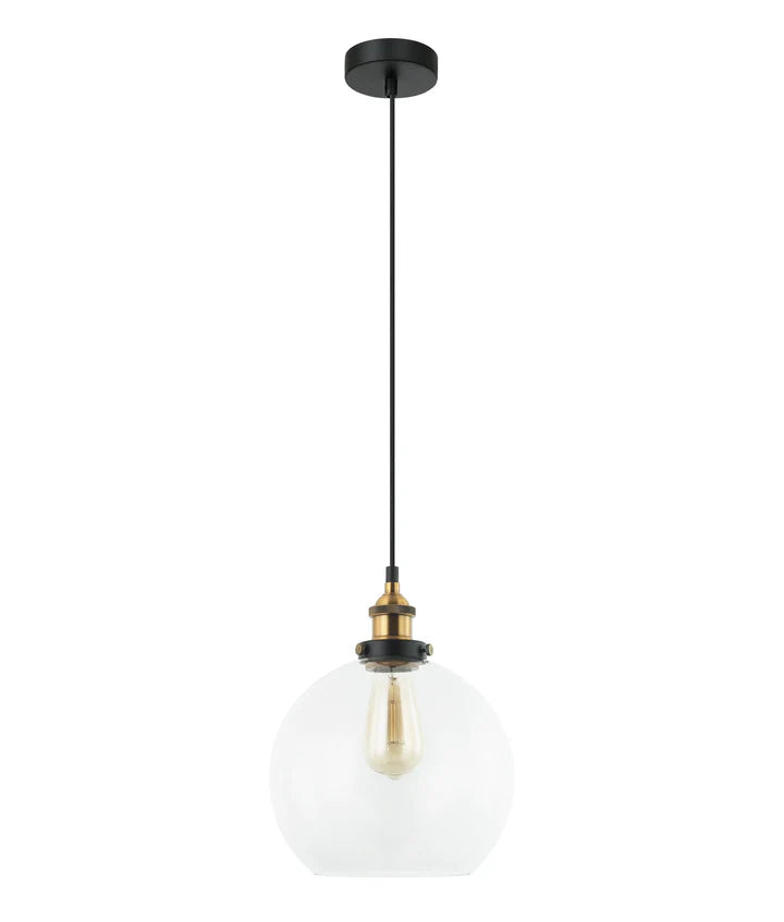 PESINI: Interior Wine Glass with Antique Brass/ Chrome Highlight Pendant Lights