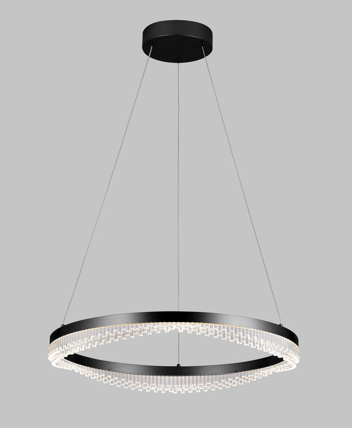 Glacier 1 rings Pendant Black Pendant