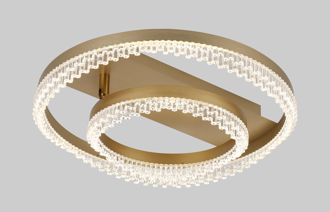 Glacier 2 rings CTC light Gold ctc