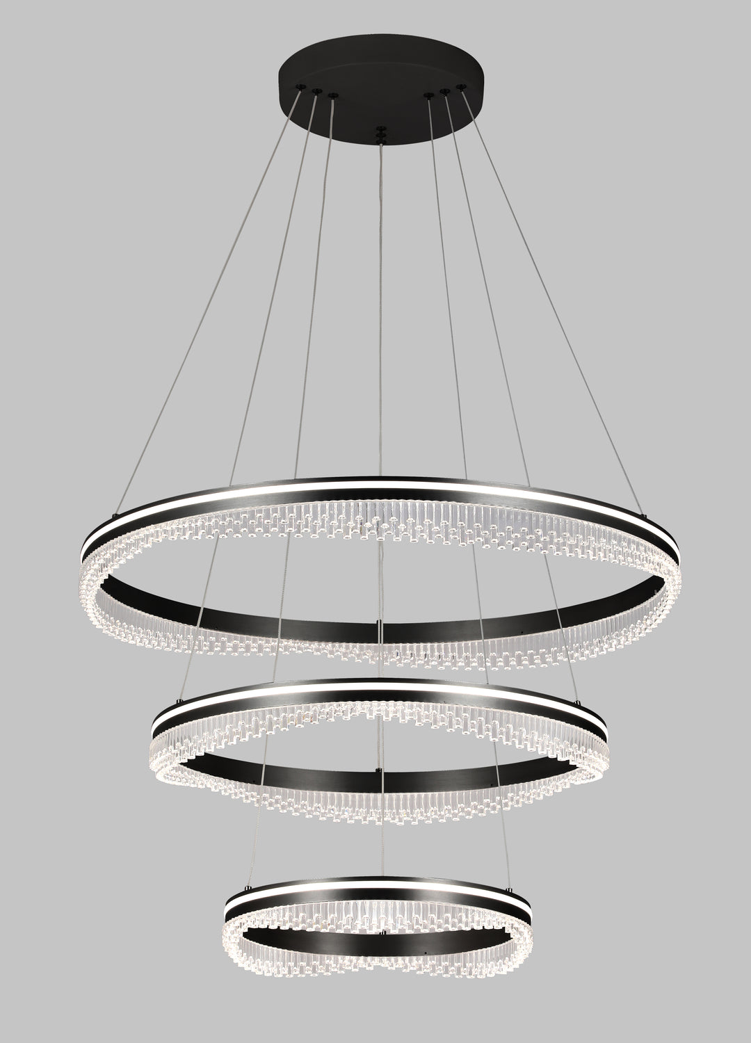 Glacier 3 rings Pendant Black Pendant