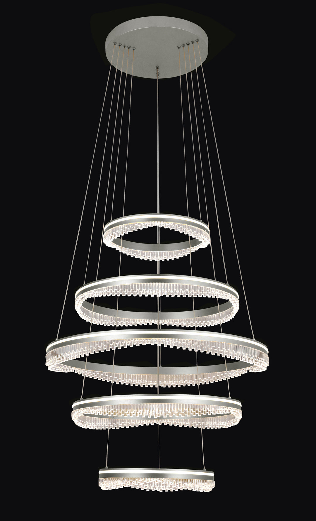 Glacier 5 rings Pendant Quartz White Pendant