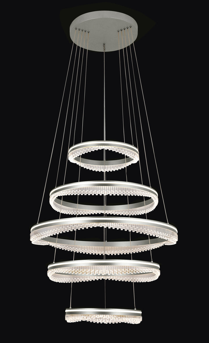 Glacier 5 rings Pendant Quartz White Pendant