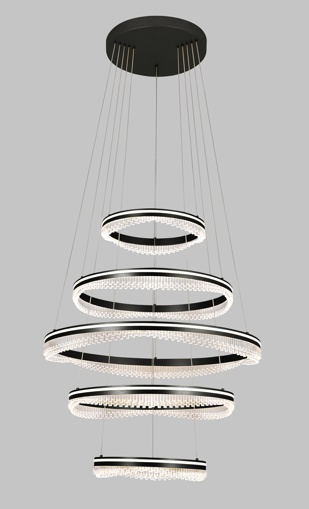 Glacier 5 rings Pendant Black Pendant