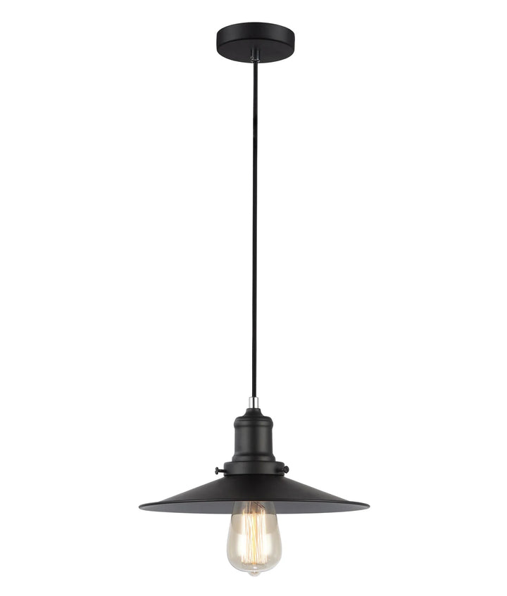 PIATTO: Industrial Black Coolie Pendant Lights