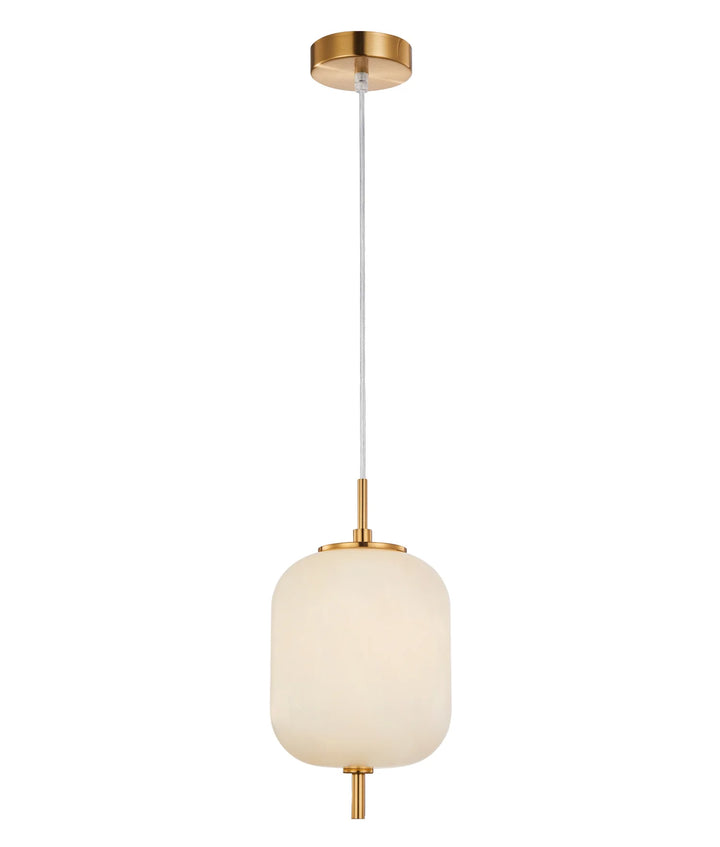 PINO: Interior Opal Matte / Smokey Black Mirror Finish Jar Pendant Lights