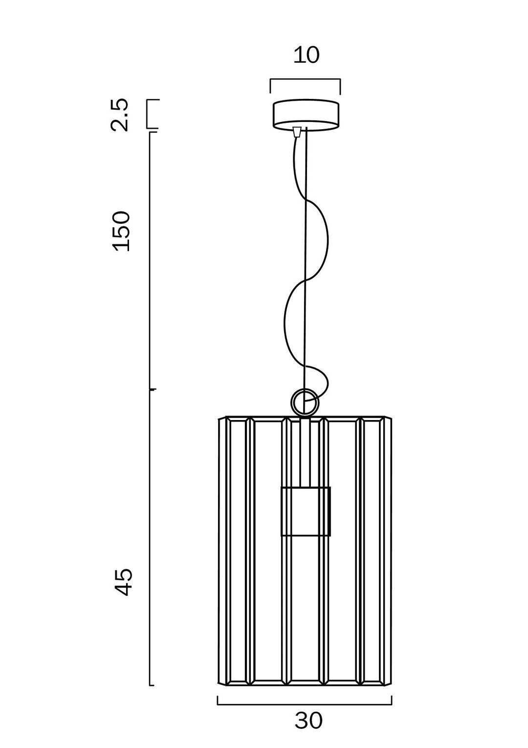 TELBX PRATT 30 PENDANT