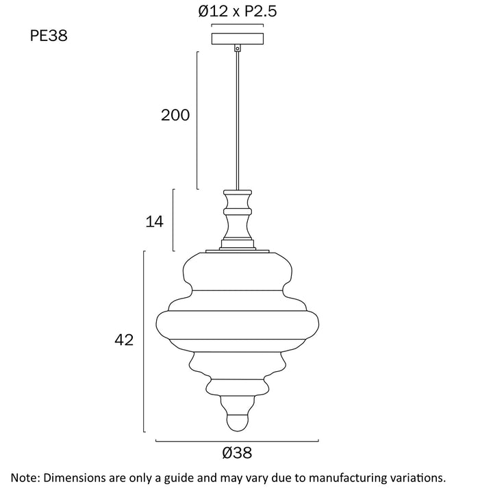 PRIVAS 28CM/38cm PENDANT LIGHT Pendant