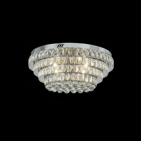 NORRIS Crystal Ceiling Light Tri-Colour LED 600mm (Chrome)