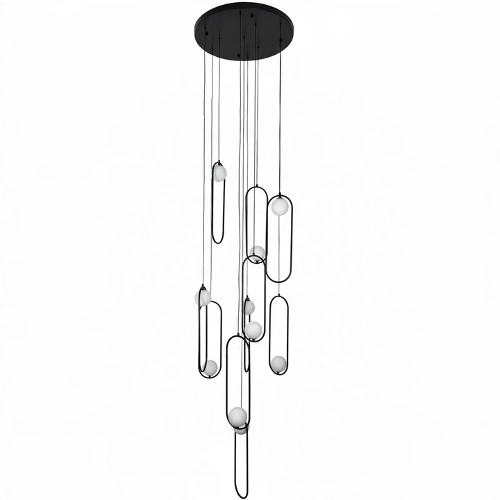 Cottbus 10 lights pendant Black Pendant