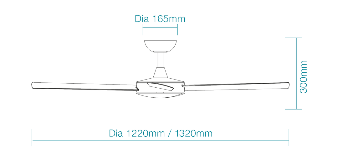Quantum DC 48″ & 52″ DC Ceiling Fan With Remote Control Ceiling Fan
