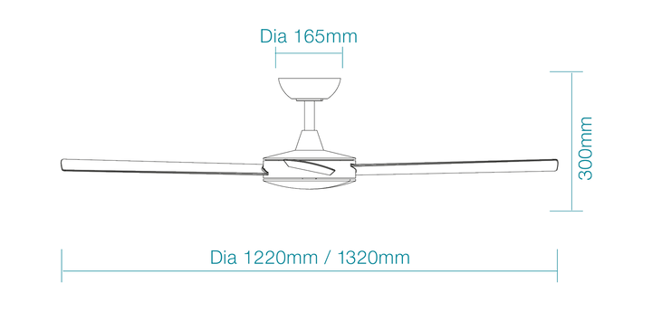 Quantum DC 48″ & 52″ DC Ceiling Fan With Remote Control Ceiling Fan