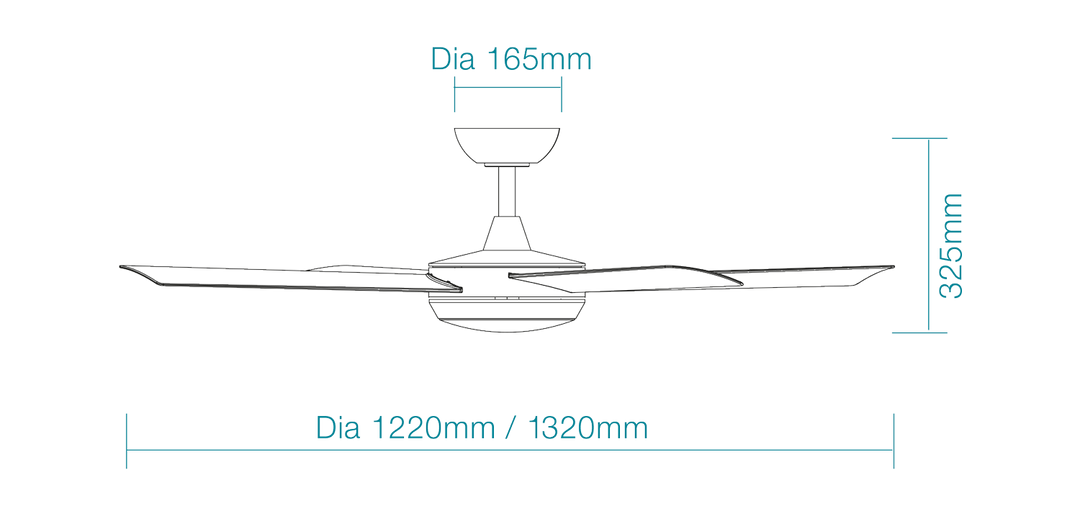 Quantum DC 48″ & 52″ DC Ceiling Fan With Remote Control + LED light Ceiling Fan