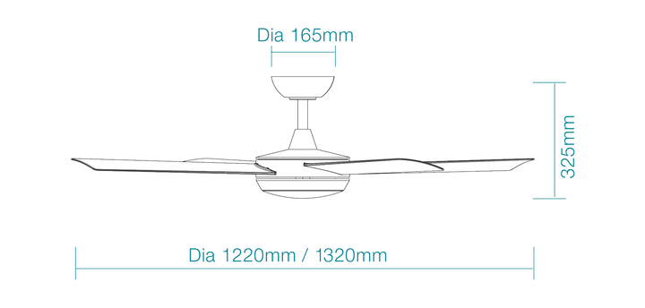 Quantum DC 48″ & 52″ DC Ceiling Fan With Remote Control + LED light Ceiling Fan