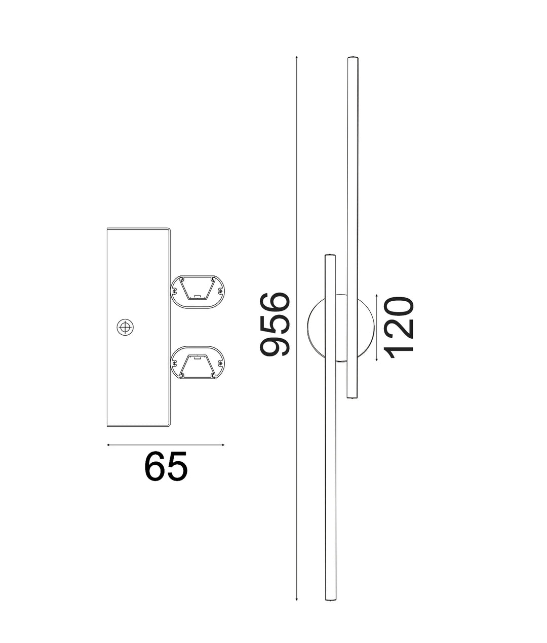 RACHA: Interior Linear LED Tri-CCT Wall Lights WALL LIGHT