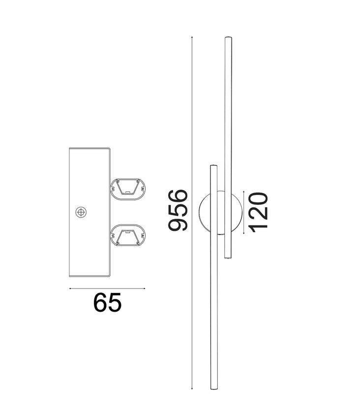 RACHA: Interior Linear LED Tri-CCT Wall Lights WALL LIGHT