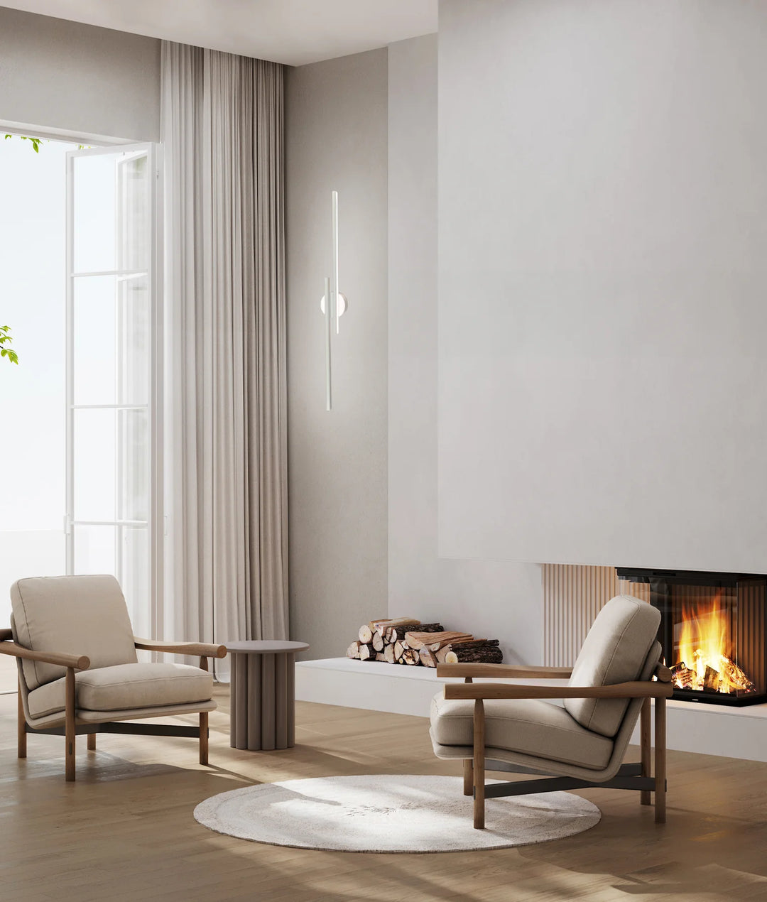 RACHA: Interior Linear LED Tri-CCT Wall Lights WALL LIGHT