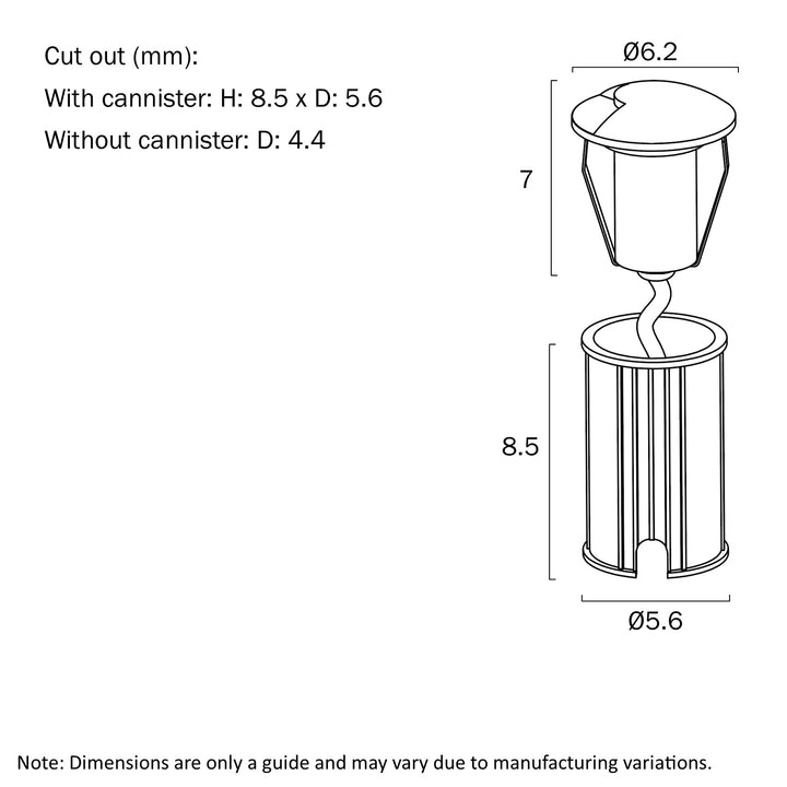 RAKER 24V INGROUND LIGHT 1WAY INGROUND LIGHT