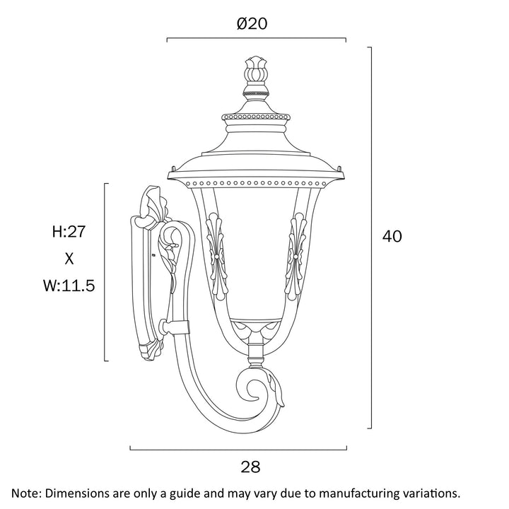 RAMIRO 20 EXTERIOR WALL BRACKET WALL LIGHT