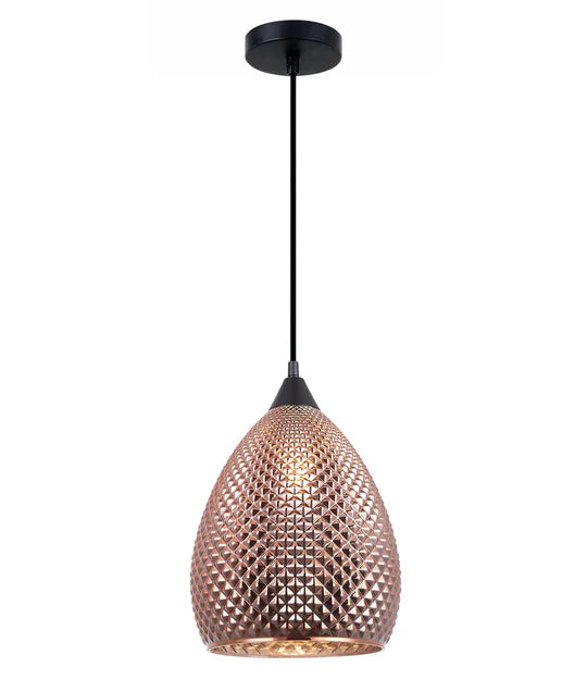 RICTUS: Bohemian Glass with Quadrilateral Segments Ellipse Shape Pendant Lights