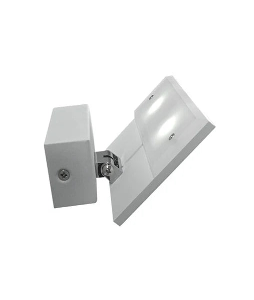 RIO: City Series LED Interior Matte White Rectangular Up Light 90° Adjustable Wall Light