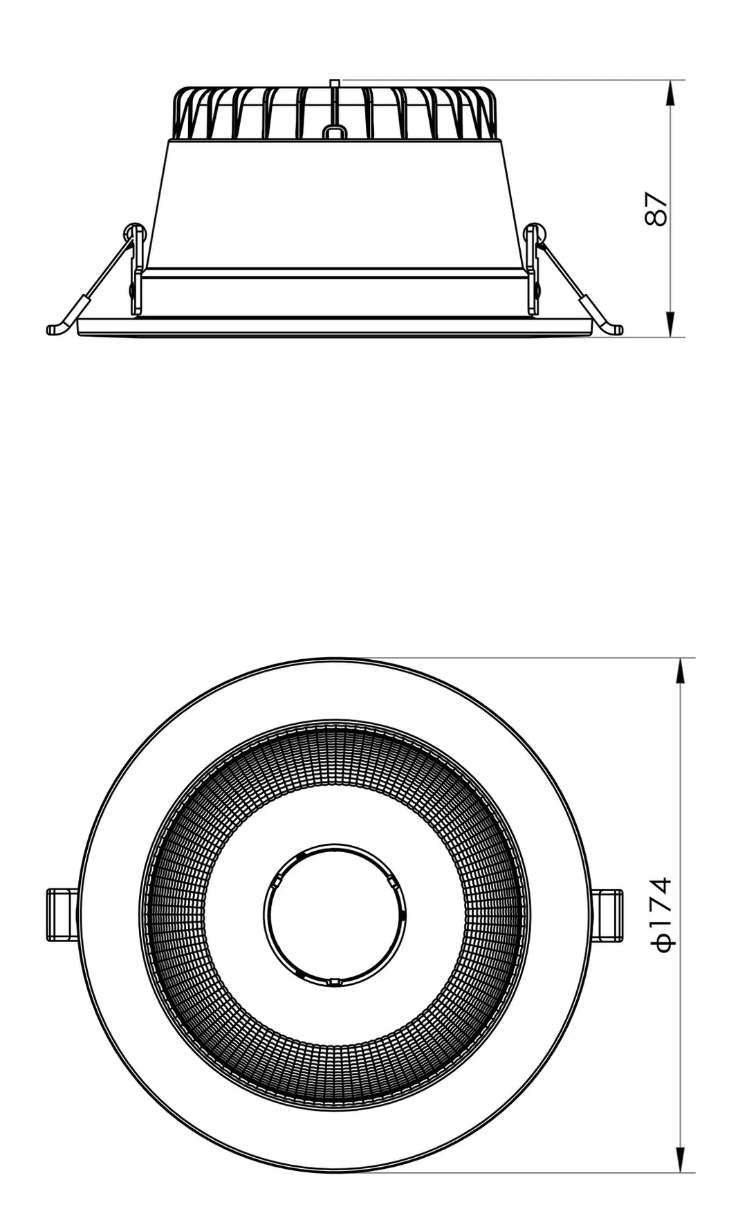 RENMARK S9082R20TC/DP - 14W/20W Dimmable Downlight