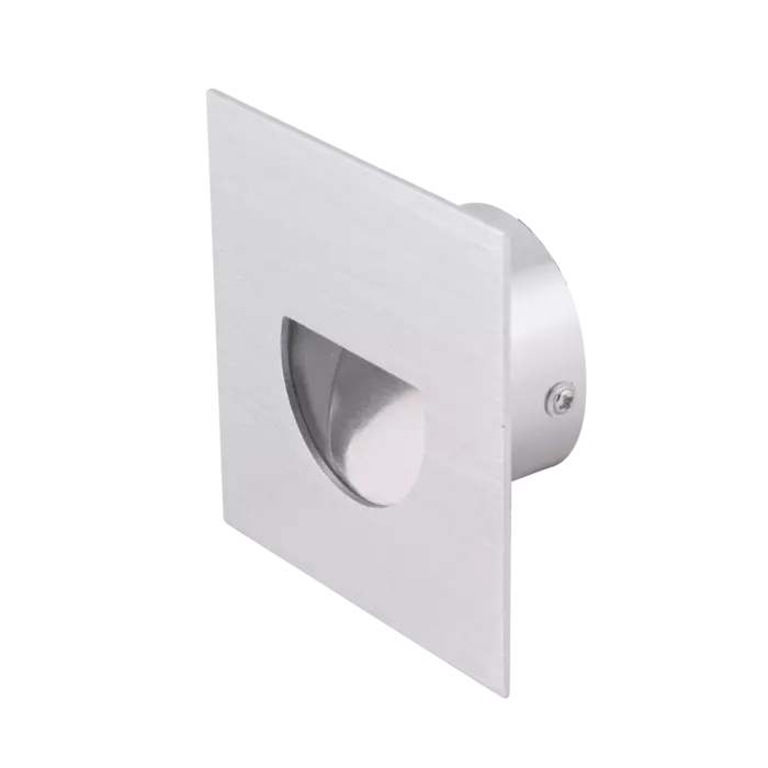 DARHAM SQUARE S9316 - 1.5W Anodised silver step light
