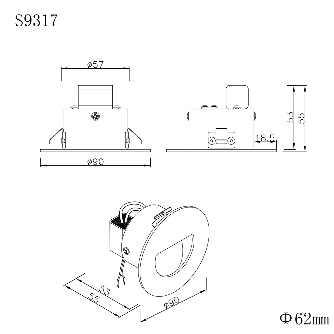 DARHAM ROUND S9317 - 1.5W step light