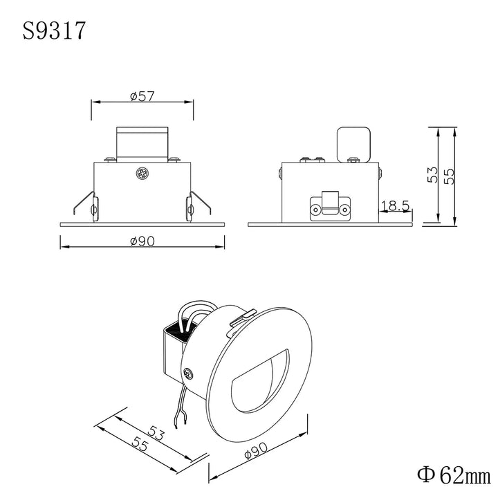 DARHAM ROUND S9317 - 1.5W step light