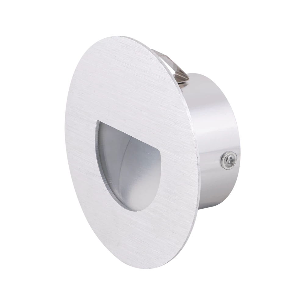 DARHAM ROUND S9317 - 1.5W Anodised silver step light