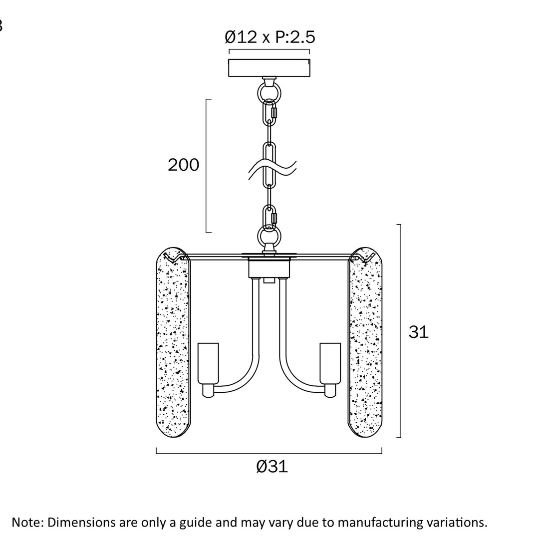 SAMONA 3 LIGHT PENDANT Pendant