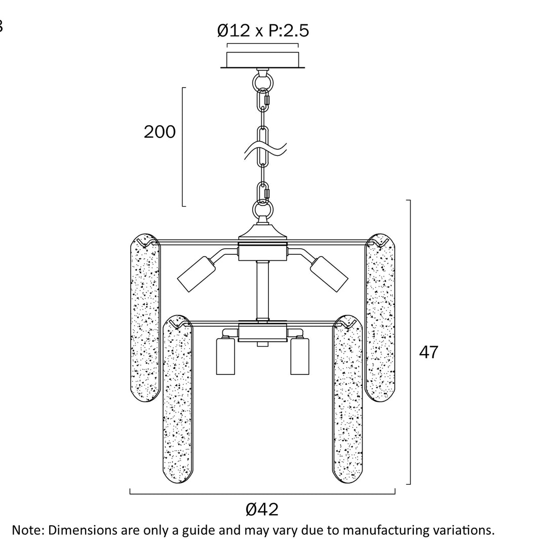 SAMONA 8 LIGHT PENDANT pendant