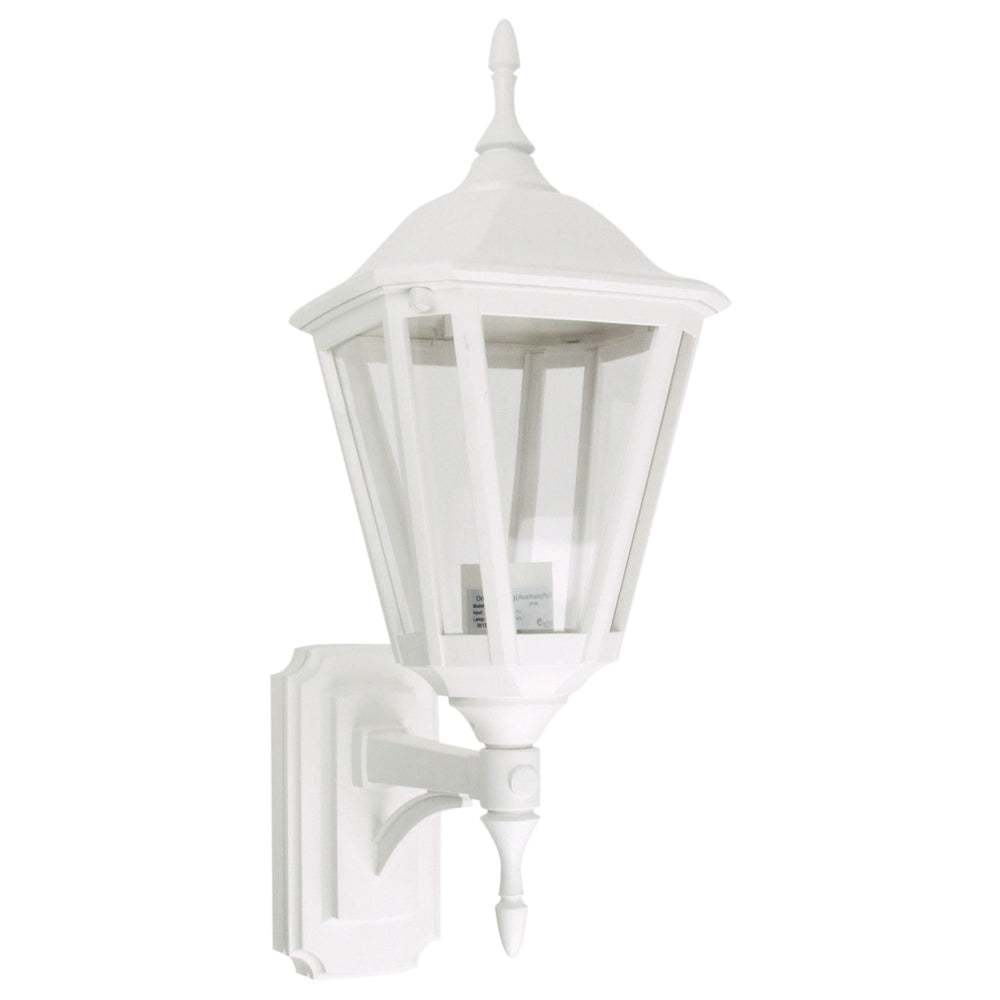 JAVA MINI Premium Outdoor Coach Light Double Insulated IP44 White WALL LIGHT