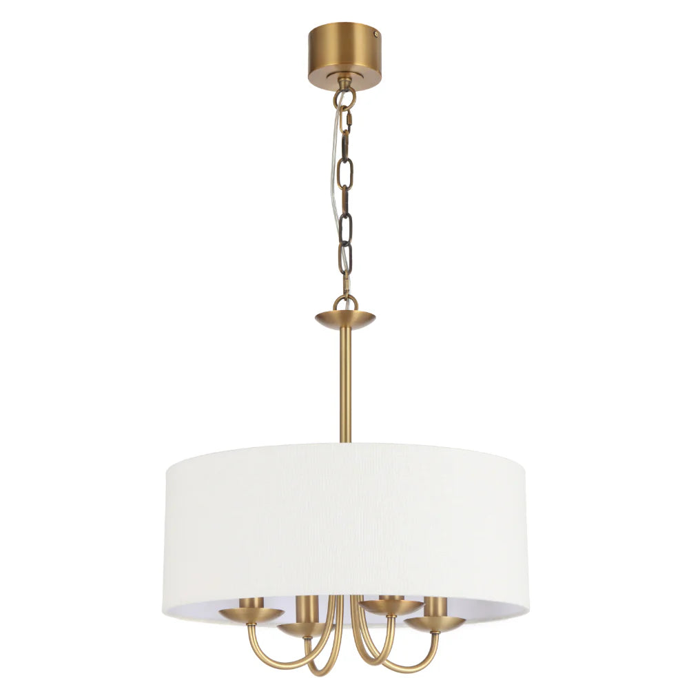 SHIRON 4 LIGHT PENDANT Brass Pendant