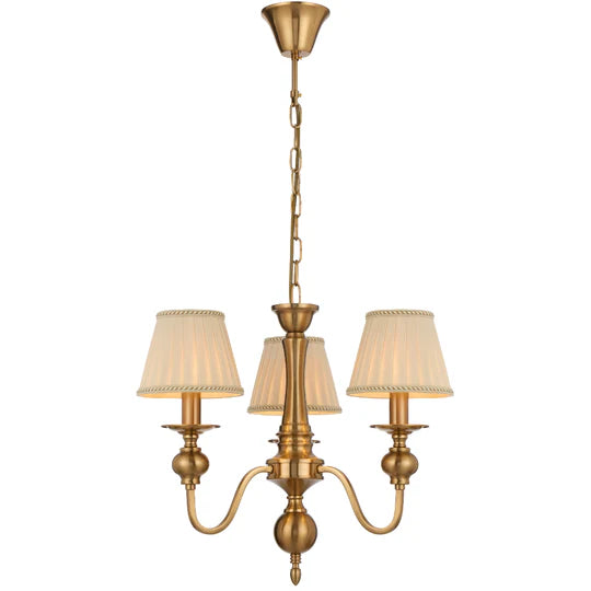 SIEDEL 3 LIGHT PENDANT W/SHADE