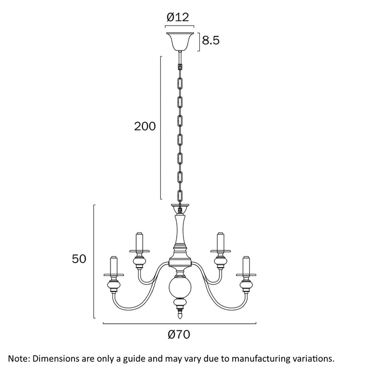 SIEDEL 9 LIGHT PENDANT