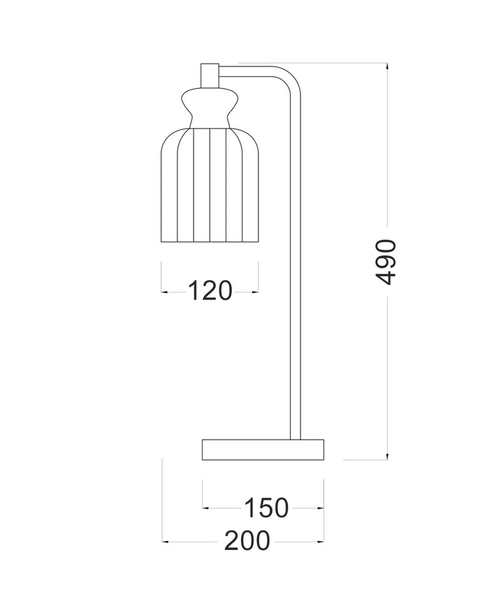 SINO: Interior Ellipse Clear Glass Shade Marble Base Table Lamps TABLE LAMP
