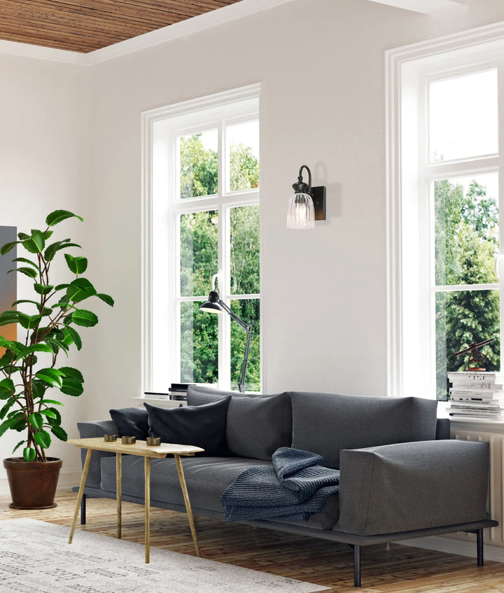 SINO: Interior Ellipse Single Clear Glass Shade Wall Lights WALL LIGHT