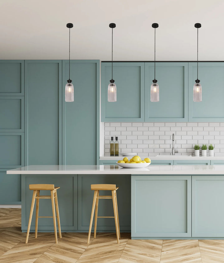 SINO: Interior Ellipse Clear Glass Shade Pendant Lights Pendant