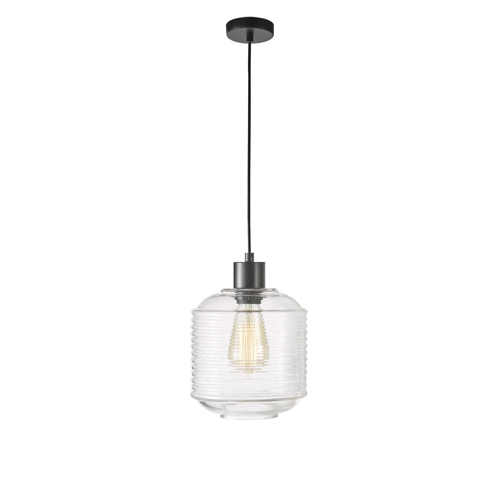 MARCONI.18 Single Clear Glass Pendant