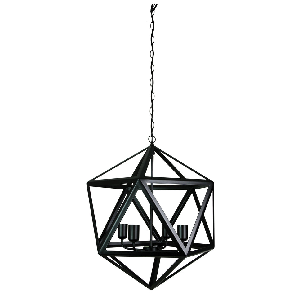 2. GEO 4 Geometric 4-light Pendant Matt Black