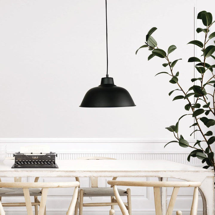 FORGE 300 Retro Industrial Pendant Black