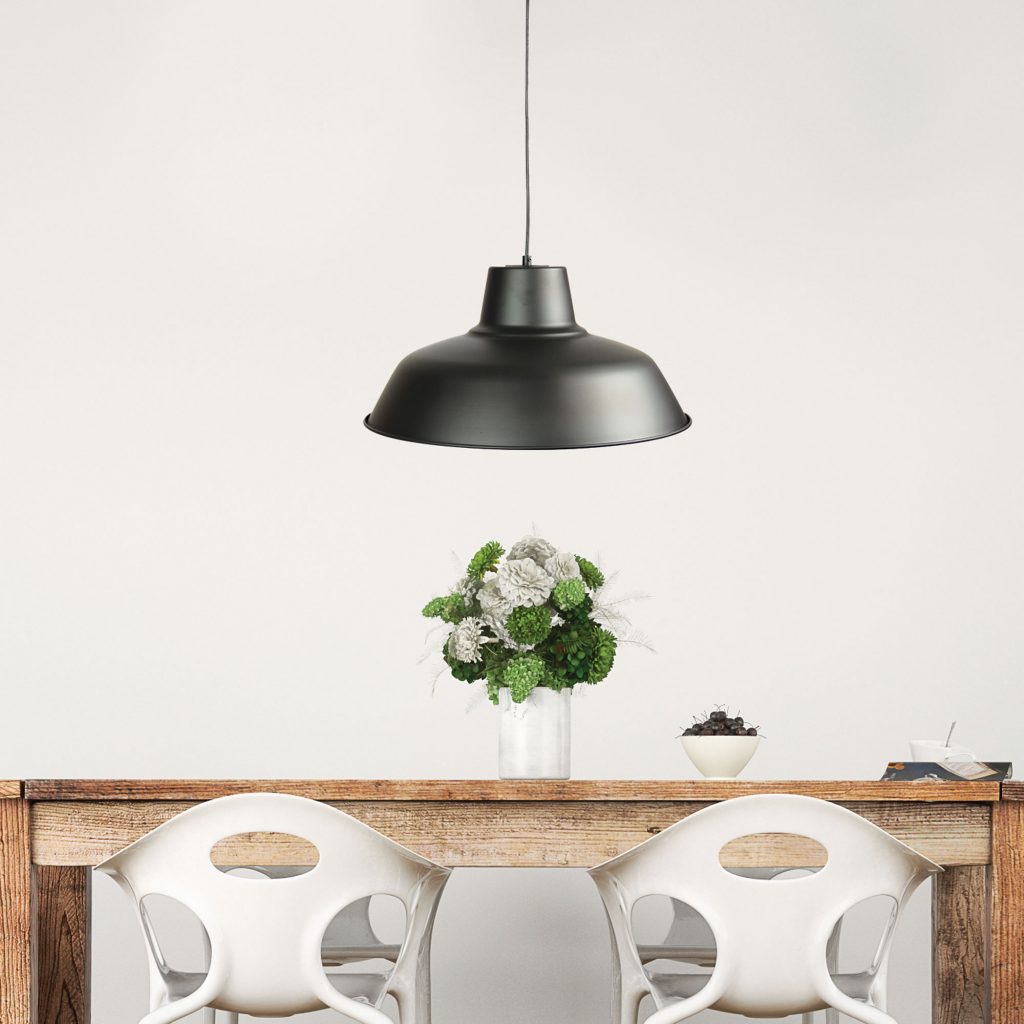 FORGE 430 Retro Industrial Pendant Black