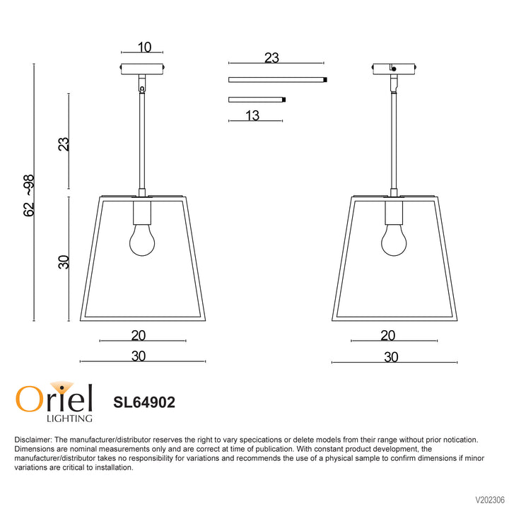 EATON 30 Single Urban Retro 30cm Pendant