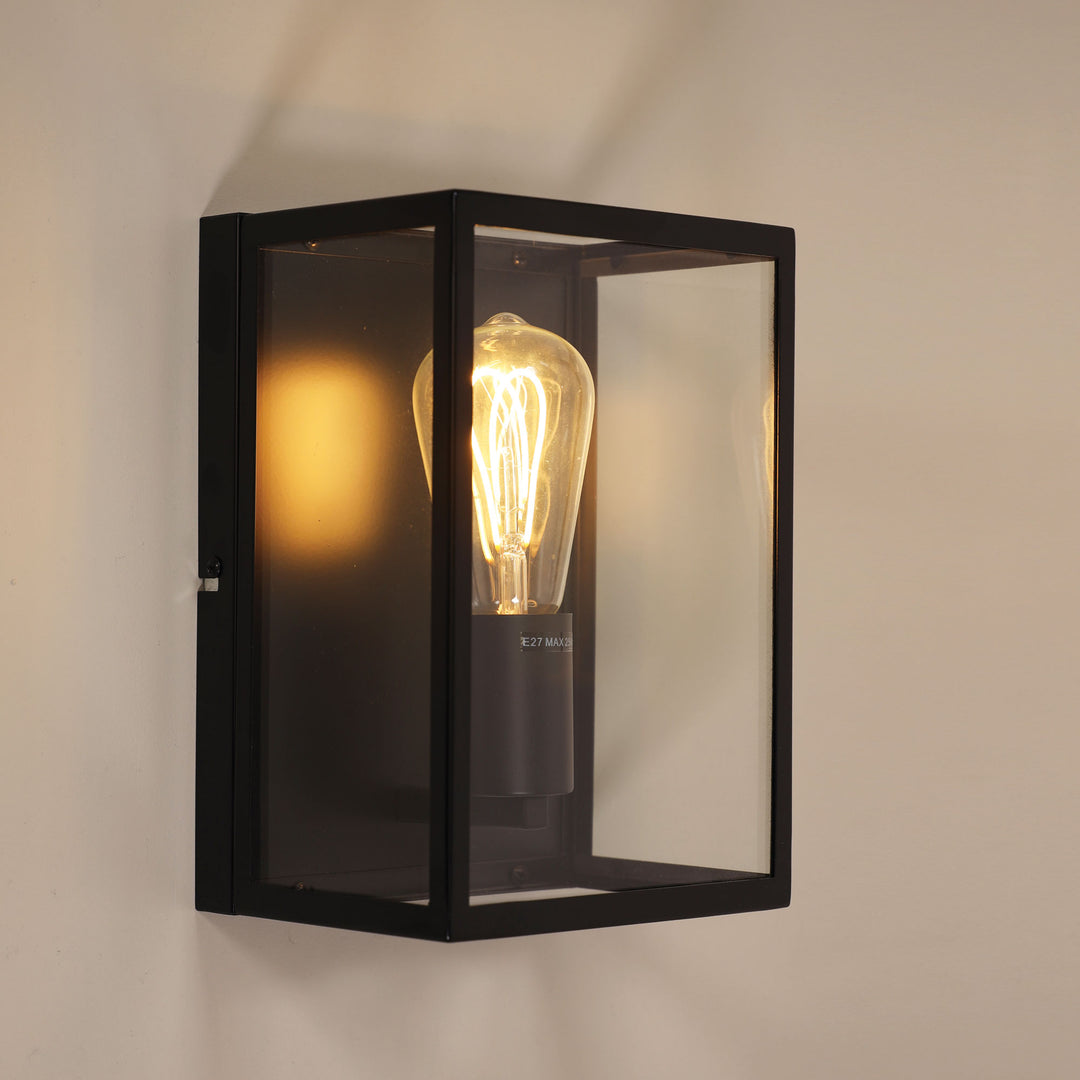 EATON WALL Urban Retro Wall Light with Clear Glass