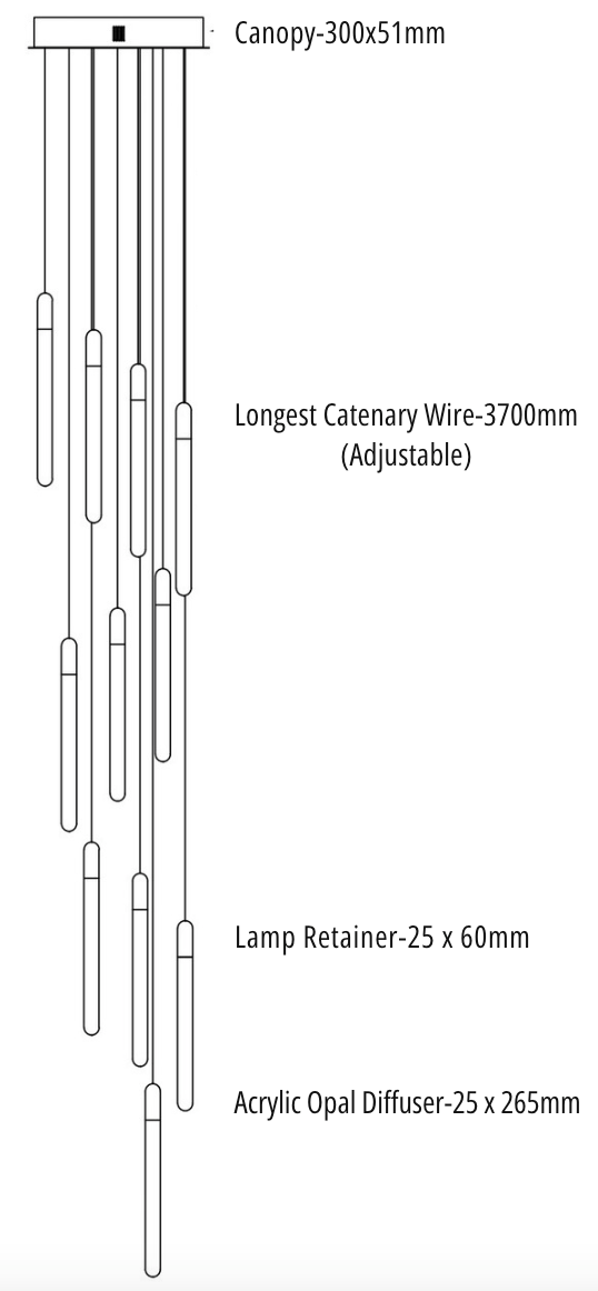 GOCCIA 11 Pendant Pendant
