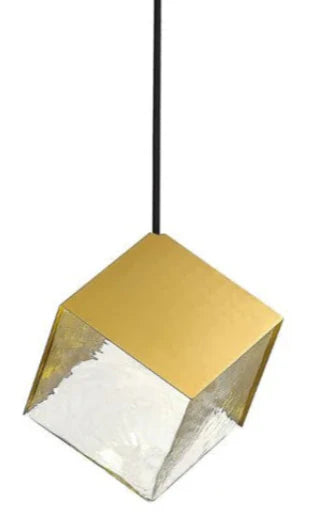 KUBO 12 Light Pendant Light in Black and Gold Pendant