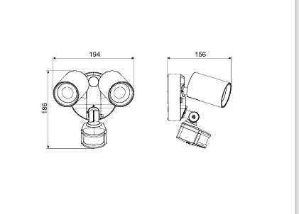 PHL LED Sensor Light MAX PHL4272 Flood and Sensor light